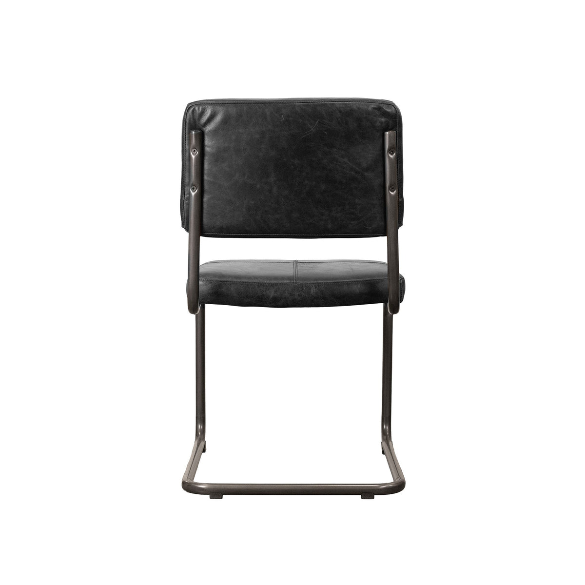 LH Home Cobain Leather Armless Dining Chair 2PC