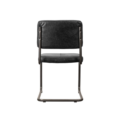 LH Home Cobain Leather Armless Dining Chair 2PC