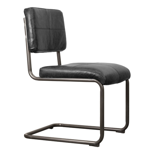 LH Home Cobain Leather Armless Dining Chair 2PC