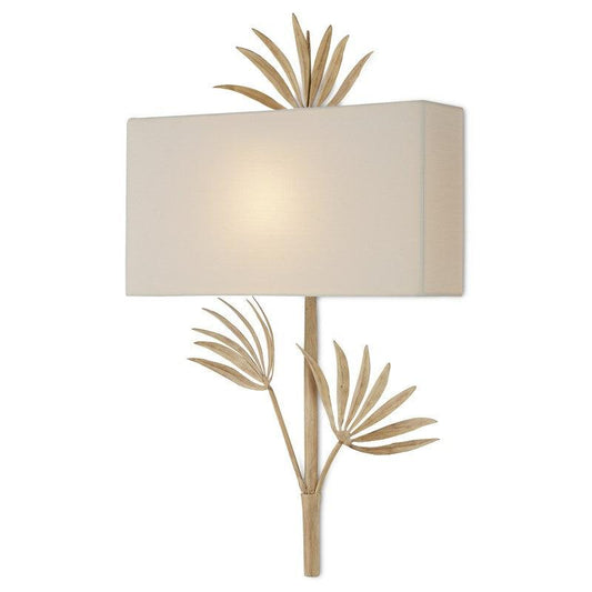 Coco Cream Ivory Calliope Wall Sconce Barry Goralnick Wall Sconces Sideboards and Things By Currey & Co