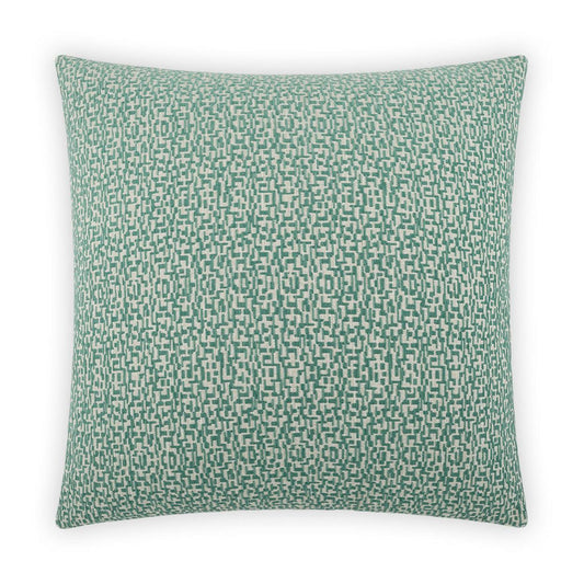 D.V. Kap Code Malachite Teal Throw Pillow With Insert