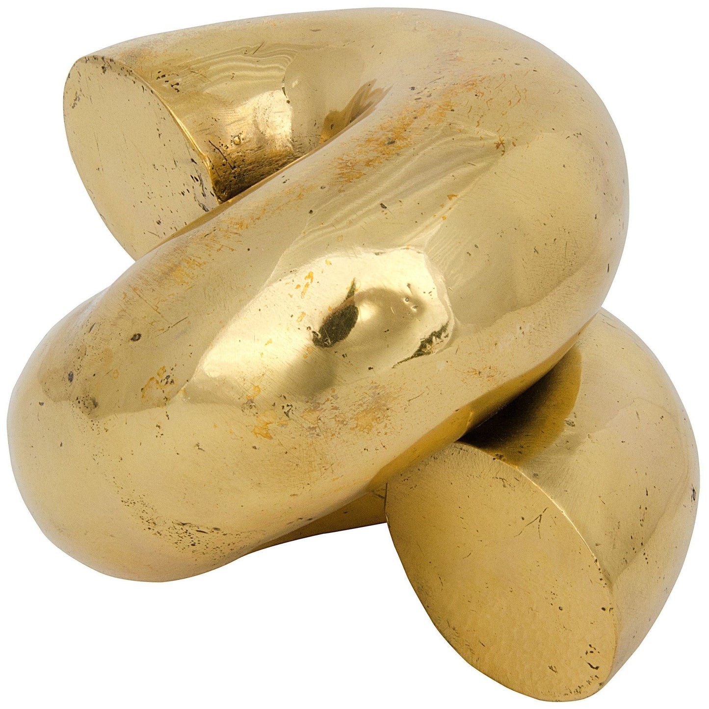 Coiled Brass Sculpture-Statues & Sculptures-Noir-Sideboards and Things