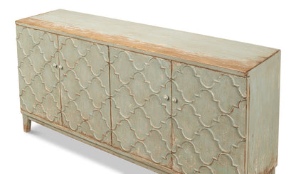 Cole Carved Sideboard For Living Room In Sage-Sideboards-Sarreid-LOOMLAN