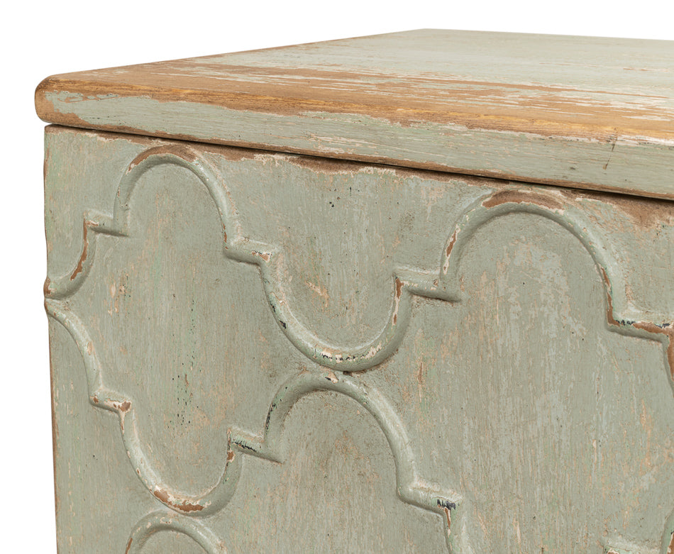 Cole Carved Sideboard For Living Room In Sage-Sideboards-Sarreid-LOOMLAN