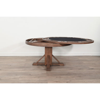 Sunny D Cole Wooden Round Dining Game Table