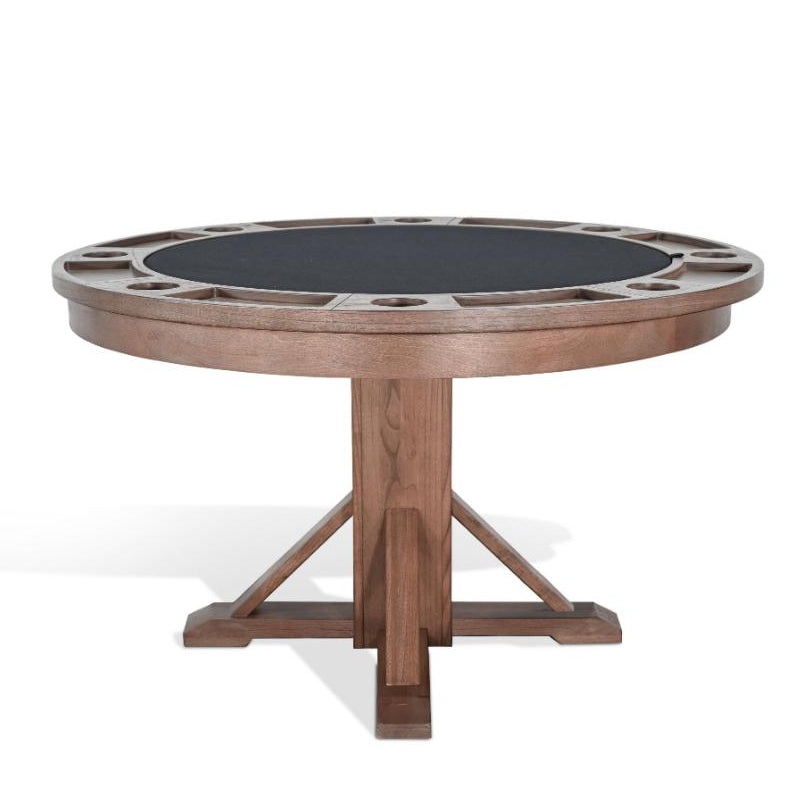 Sunny D Cole Wooden Round Dining Game Table