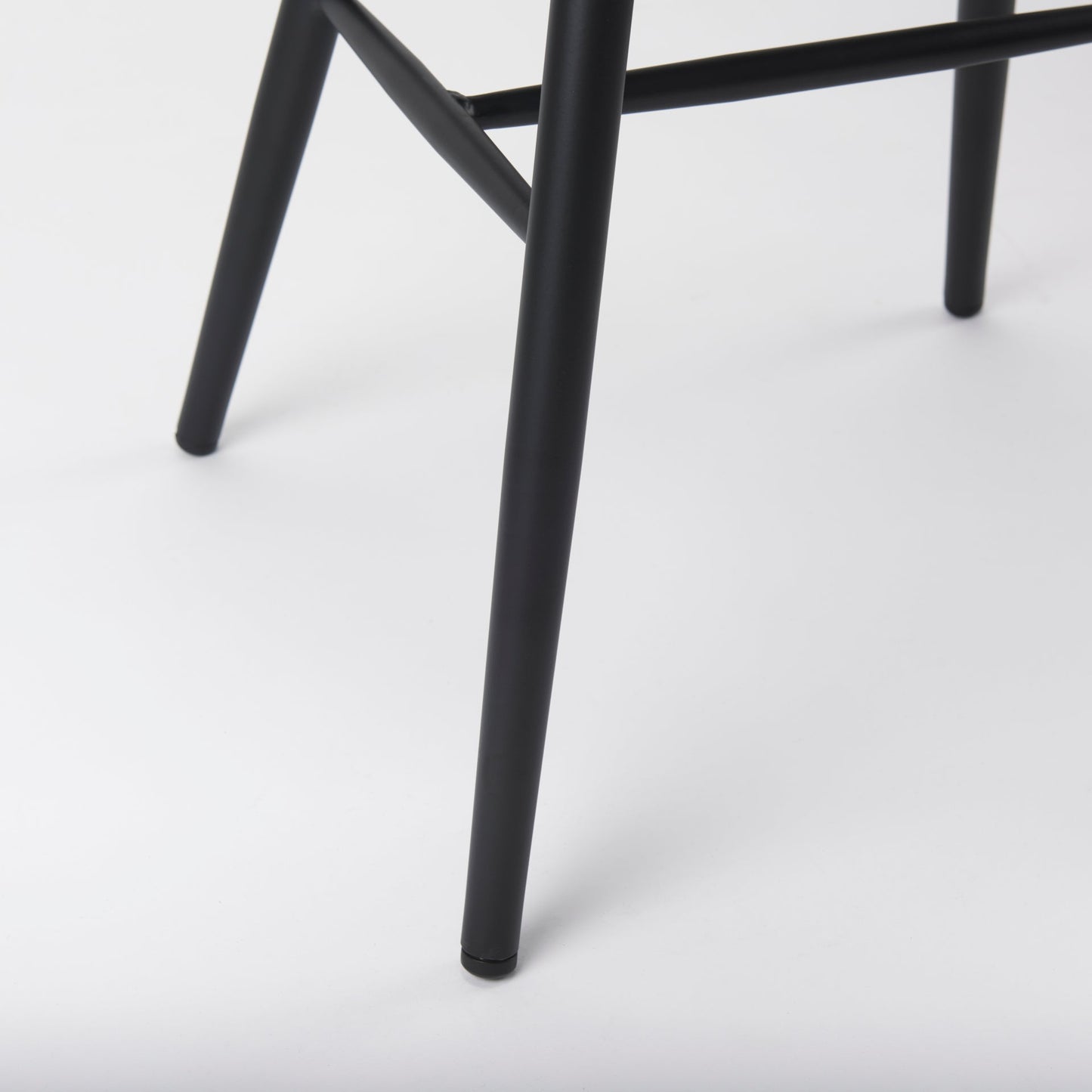 Mercana Colin Black Metal Armless Dining Chair (Set of 2)