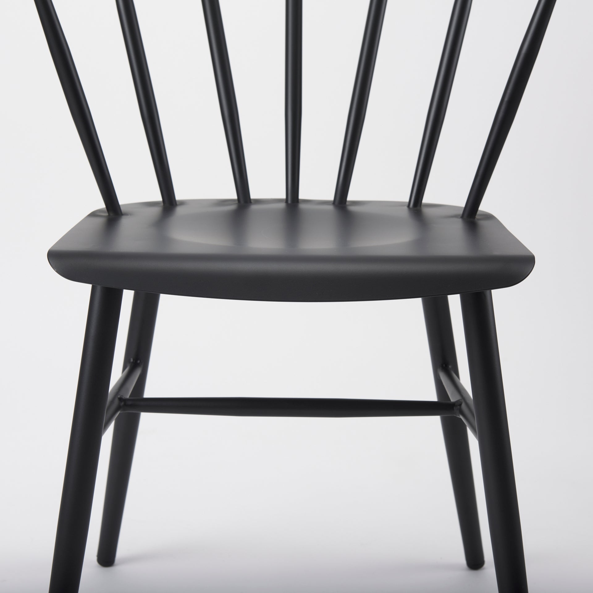 Mercana Colin Black Metal Armless Dining Chair (Set of 2)