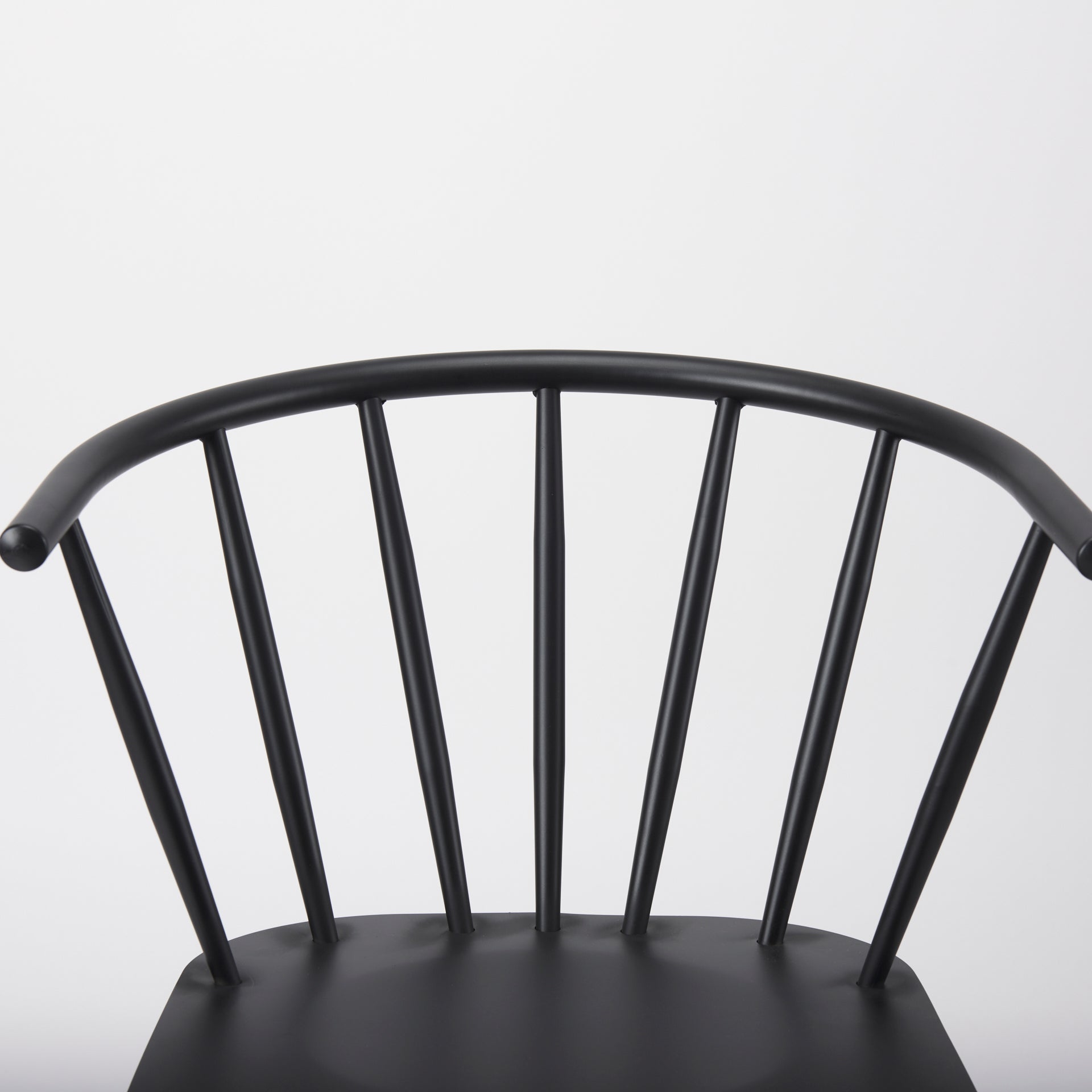 Mercana Colin Black Metal Armless Dining Chair (Set of 2)