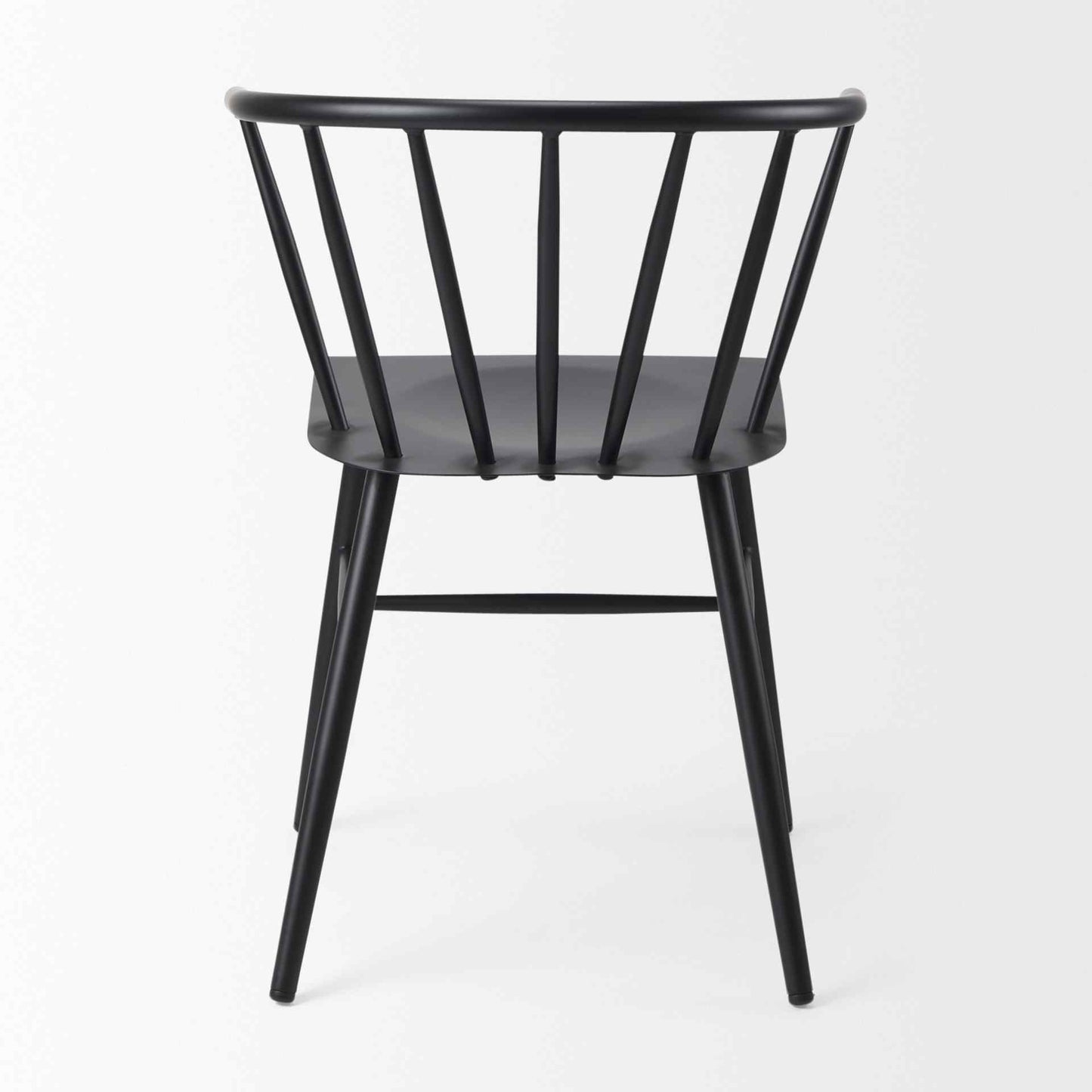 Mercana Colin Black Metal Armless Dining Chair (Set of 2)