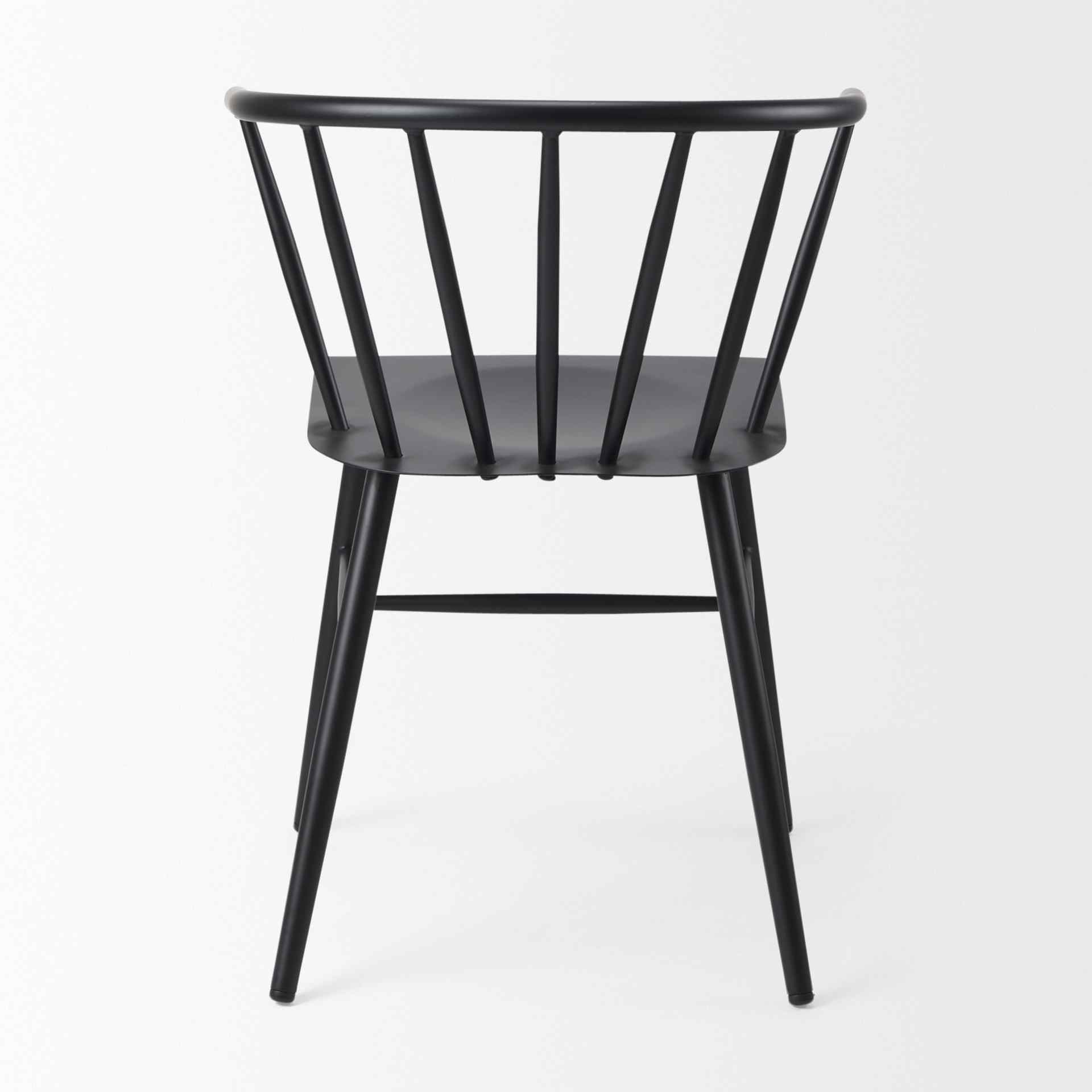 Mercana Colin Black Metal Armless Dining Chair (Set of 2)