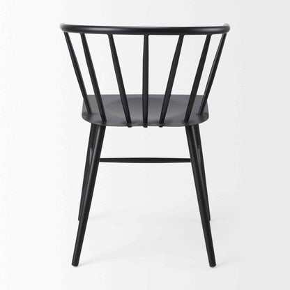 Mercana Colin Black Metal Armless Dining Chair (Set of 2)