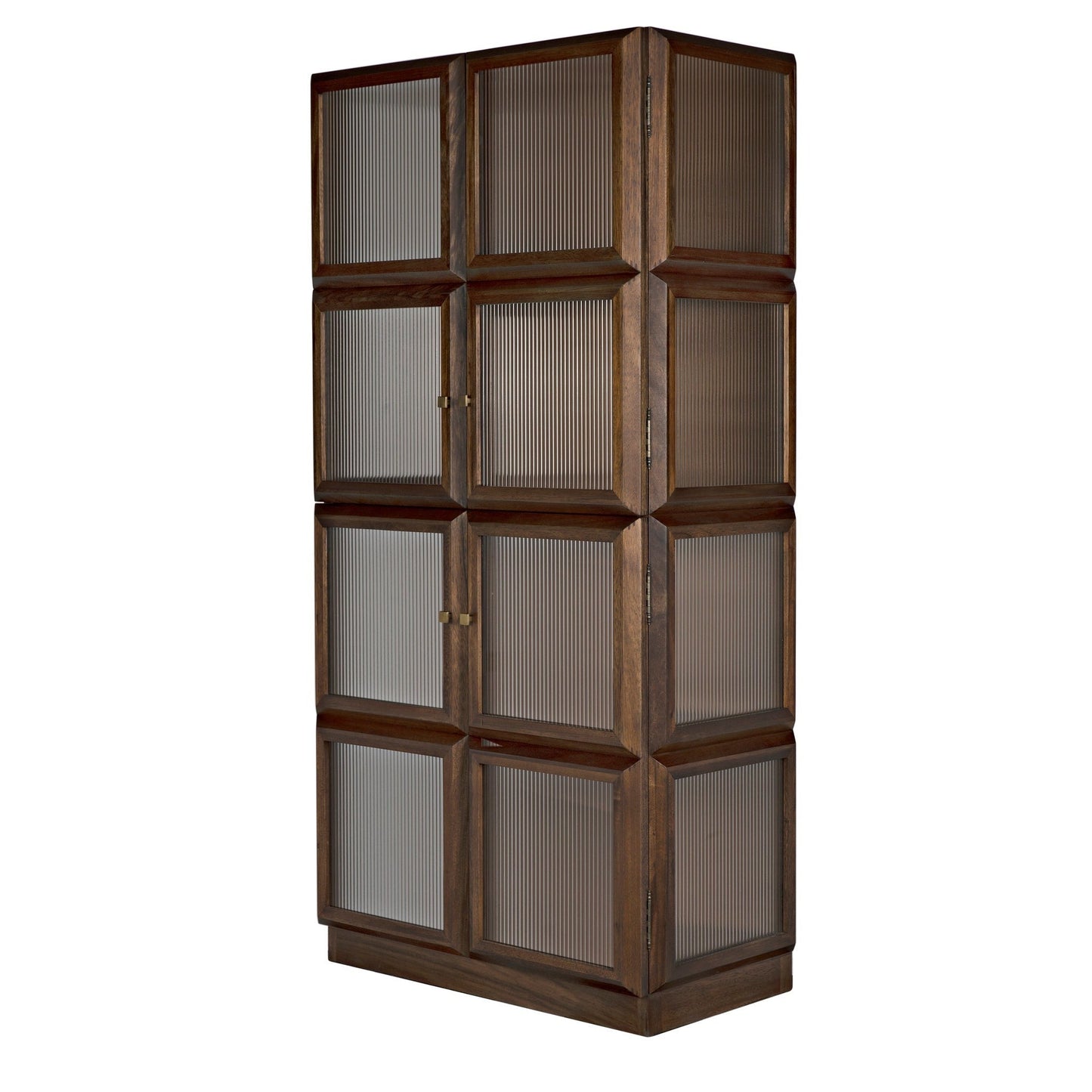 Collins Hutch Tall Curio Buffet Cabinet, Dark Walnut-Buffets & Curios-Noir-Sideboards and Things