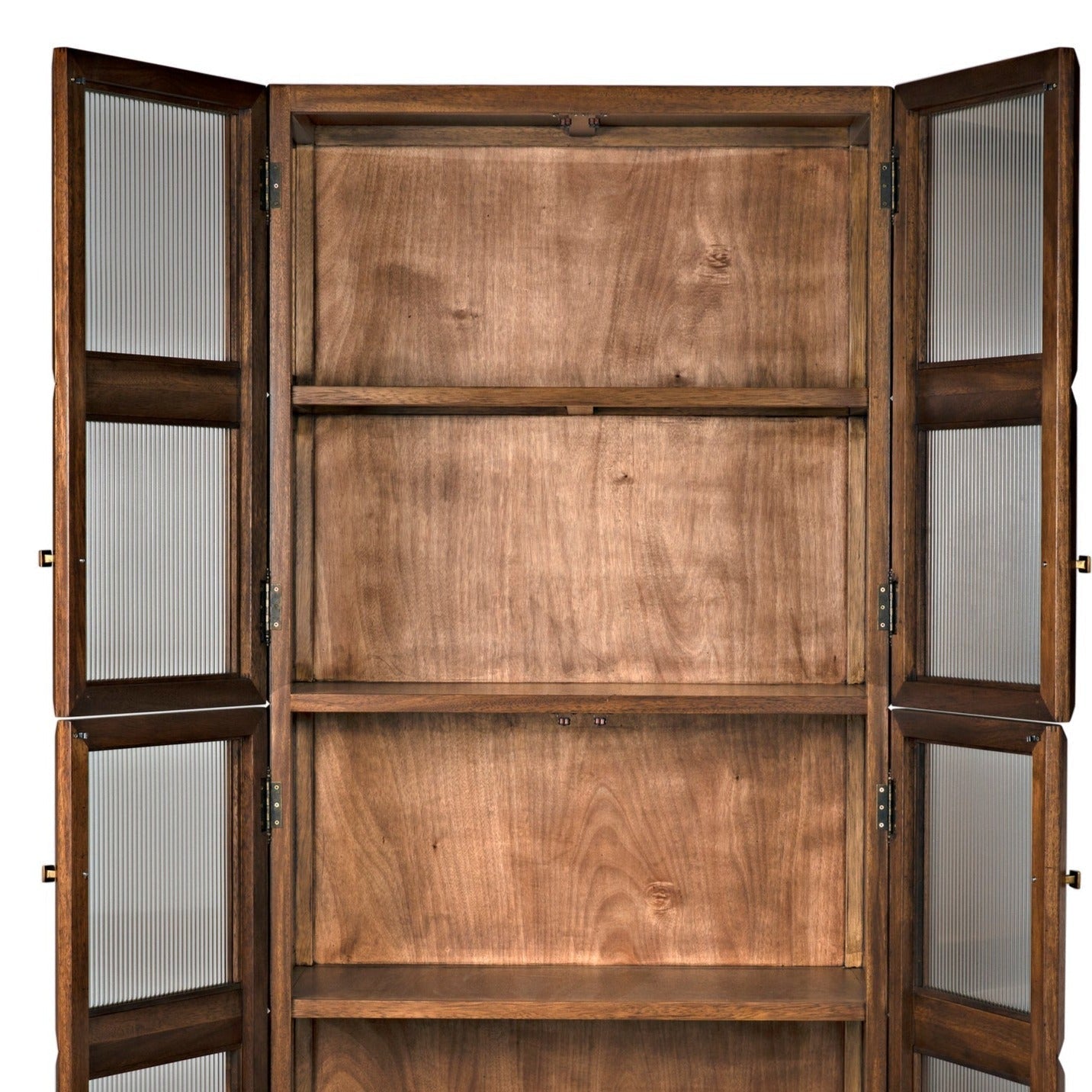 Collins Hutch Tall Curio Buffet Cabinet, Dark Walnut-Buffets & Curios-Noir-Sideboards and Things