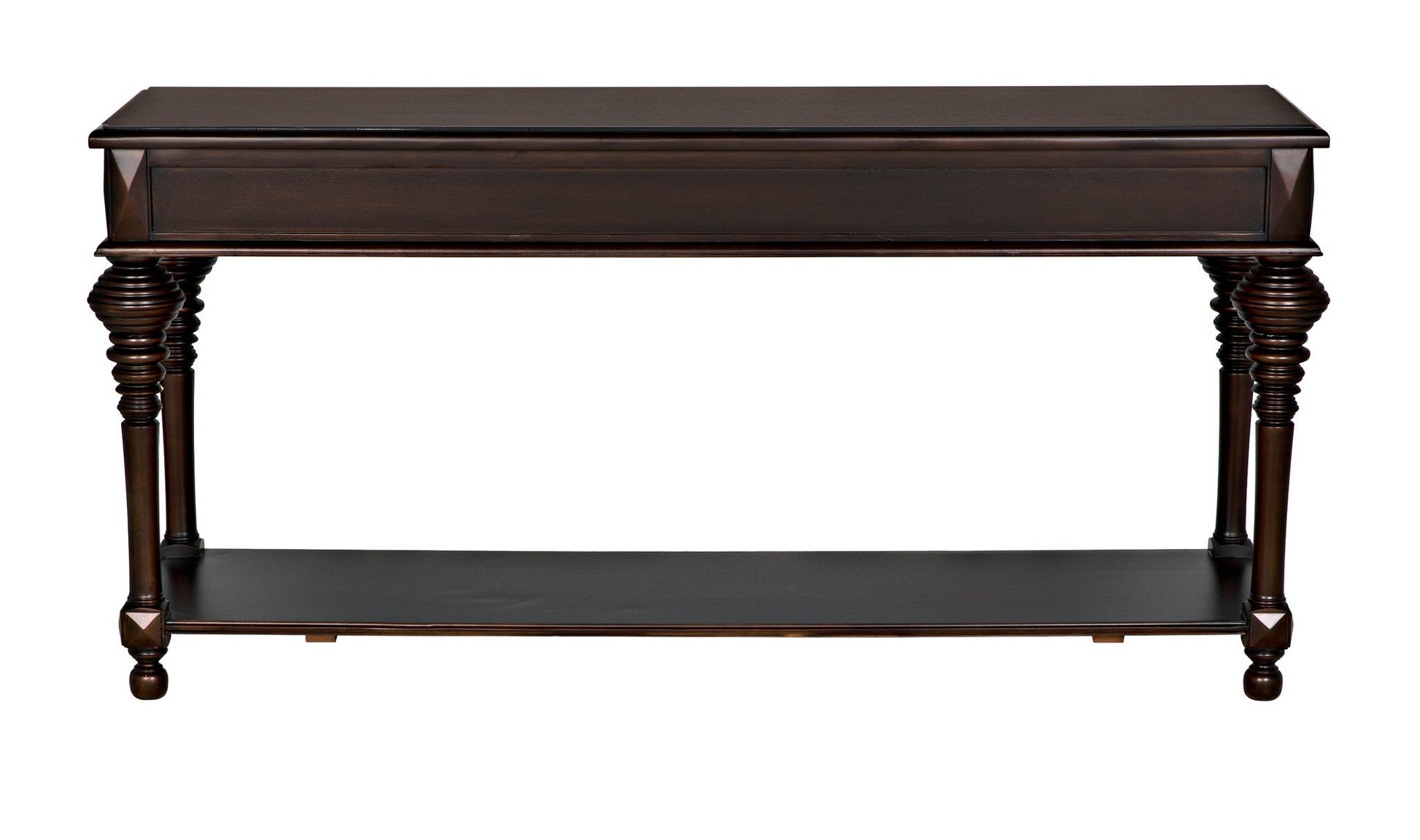 Colonial Wood Large Rectangle Sofa Table-Side Tables-Noir-Sideboards and Things