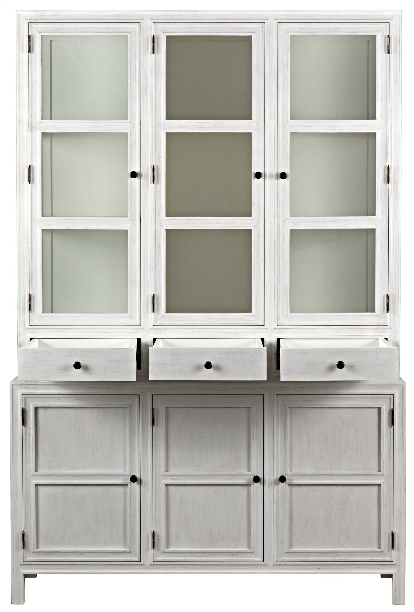 Colonial Wood White Hutch-Etageres-Noir-Sideboards and Things