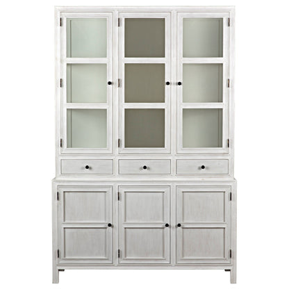 Colonial Wood White Hutch-Etageres-Noir-Sideboards and Things