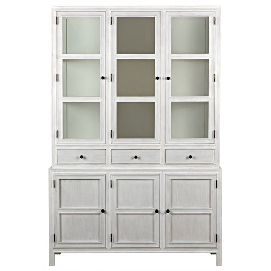 Colonial Wood White Hutch-Etageres-Noir-Sideboards and Things