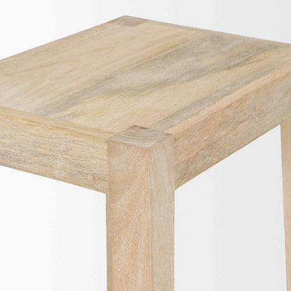 Mercana Colony Solid Wooden Counter Stool 2PC