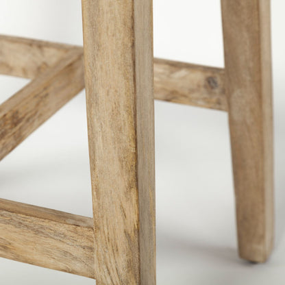 Mercana Colony Solid Wooden Counter Stool 2PC
