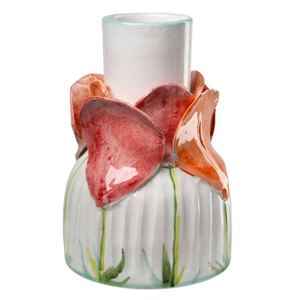 Colorful Flower Ceramic Vase