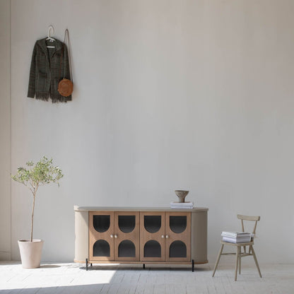 Colosseo Four Doors Wood Sideboard