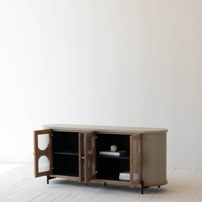 Colosseo Four Doors Wood Sideboard