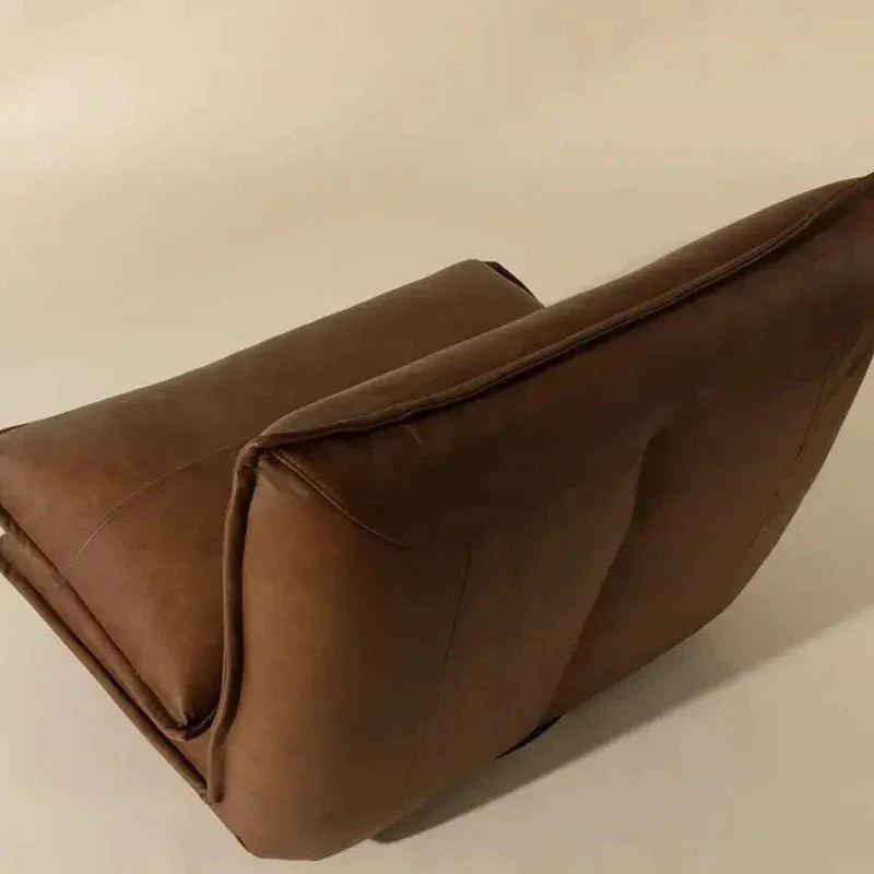 SUNPAN Colson Leather Swivel Armless Chair