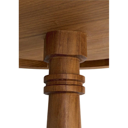Noir Comodo Teak Wood Round Side Table