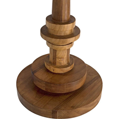 Noir Comodo Teak Wood Round Side Table