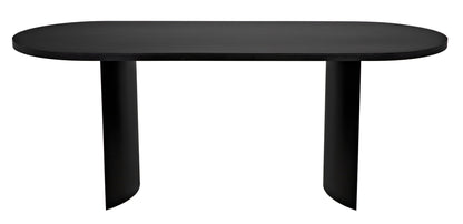 Concave Table-Dining Tables-Noir-Sideboards and Things