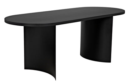 Concave Table-Dining Tables-Noir-Sideboards and Things