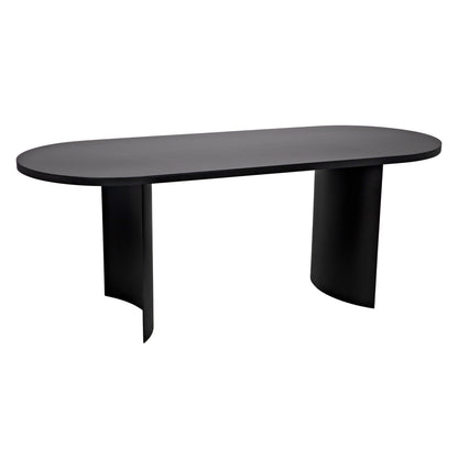 Concave Table-Dining Tables-Noir-Sideboards and Things