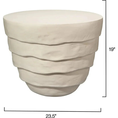 Jamie Young Concentric Fiber Glass Round Side Table