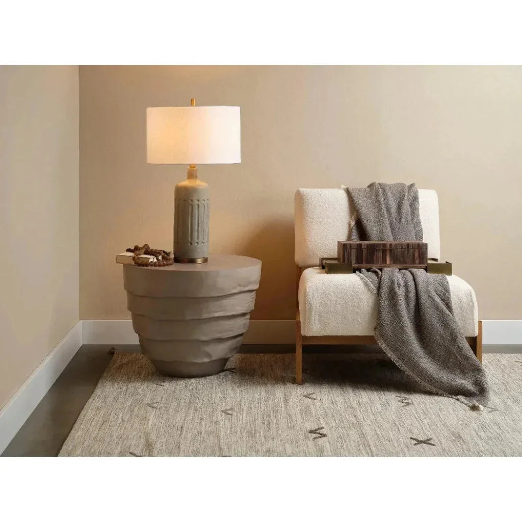 Jamie Young Concentric Fiber Glass Round Side Table