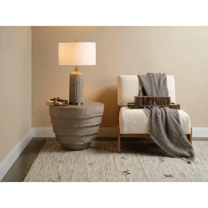 Jamie Young Concentric Fiber Glass Round Side Table