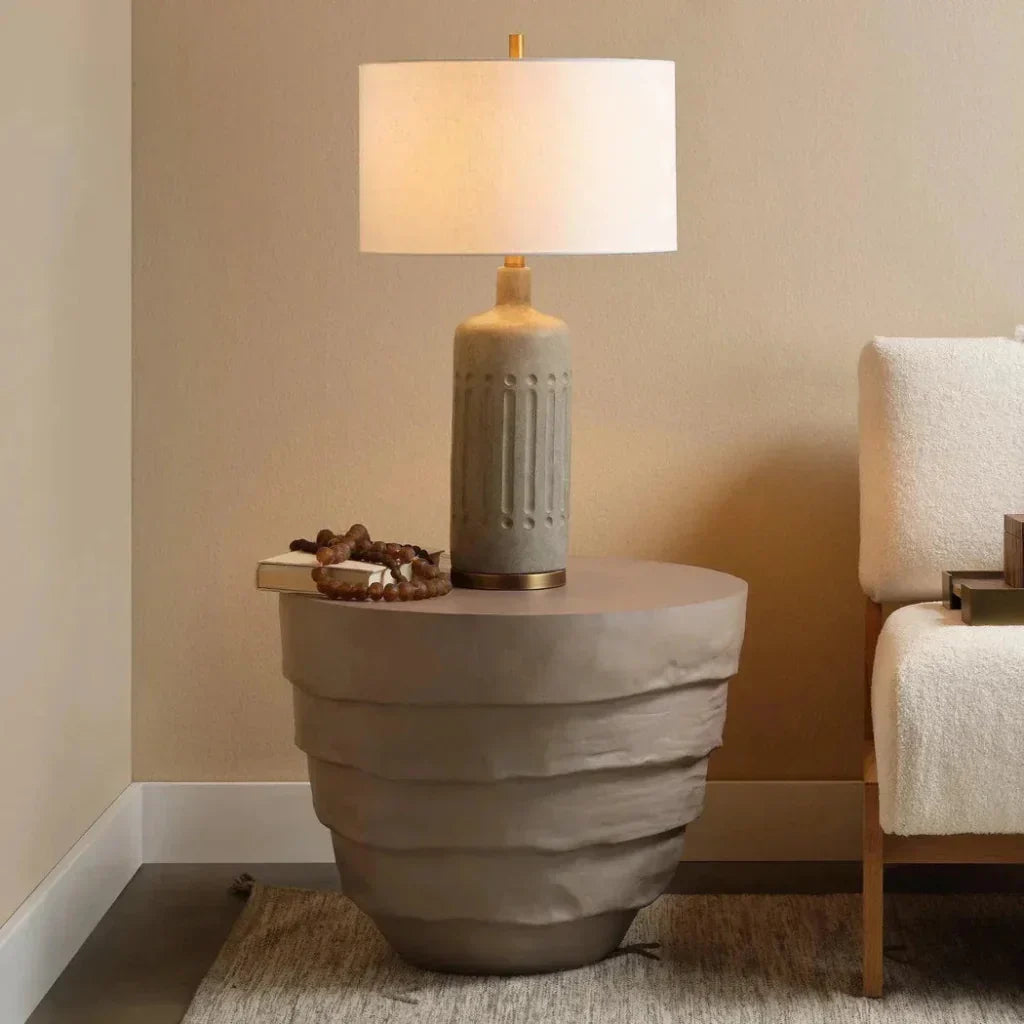 Jamie Young Concentric Fiber Glass Round Side Table