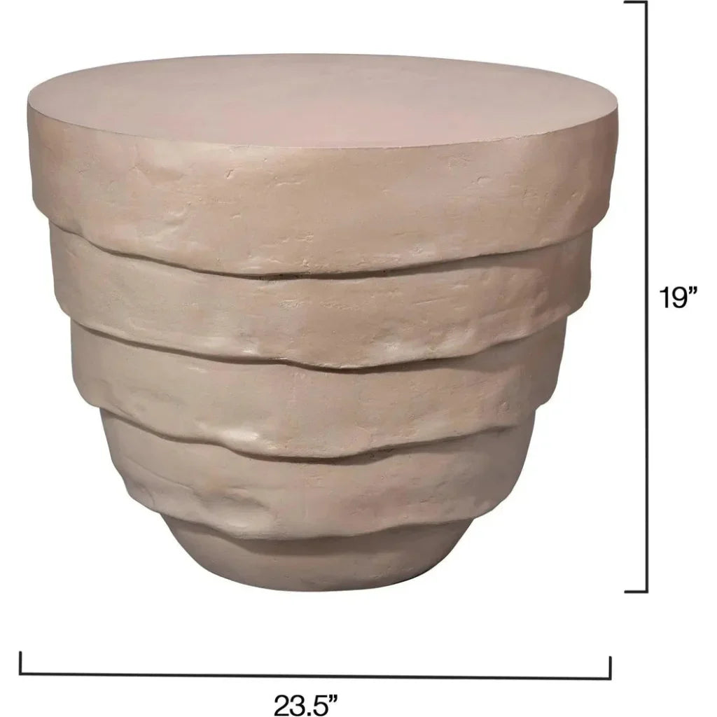 Jamie Young Concentric Fiber Glass Round Side Table