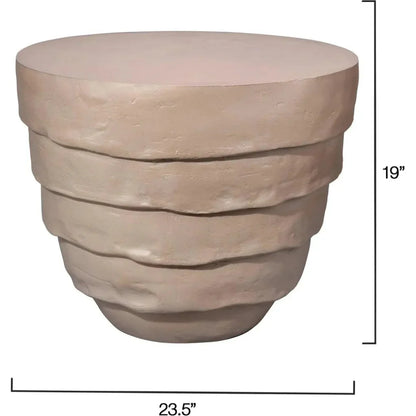 Jamie Young Concentric Fiber Glass Round Side Table