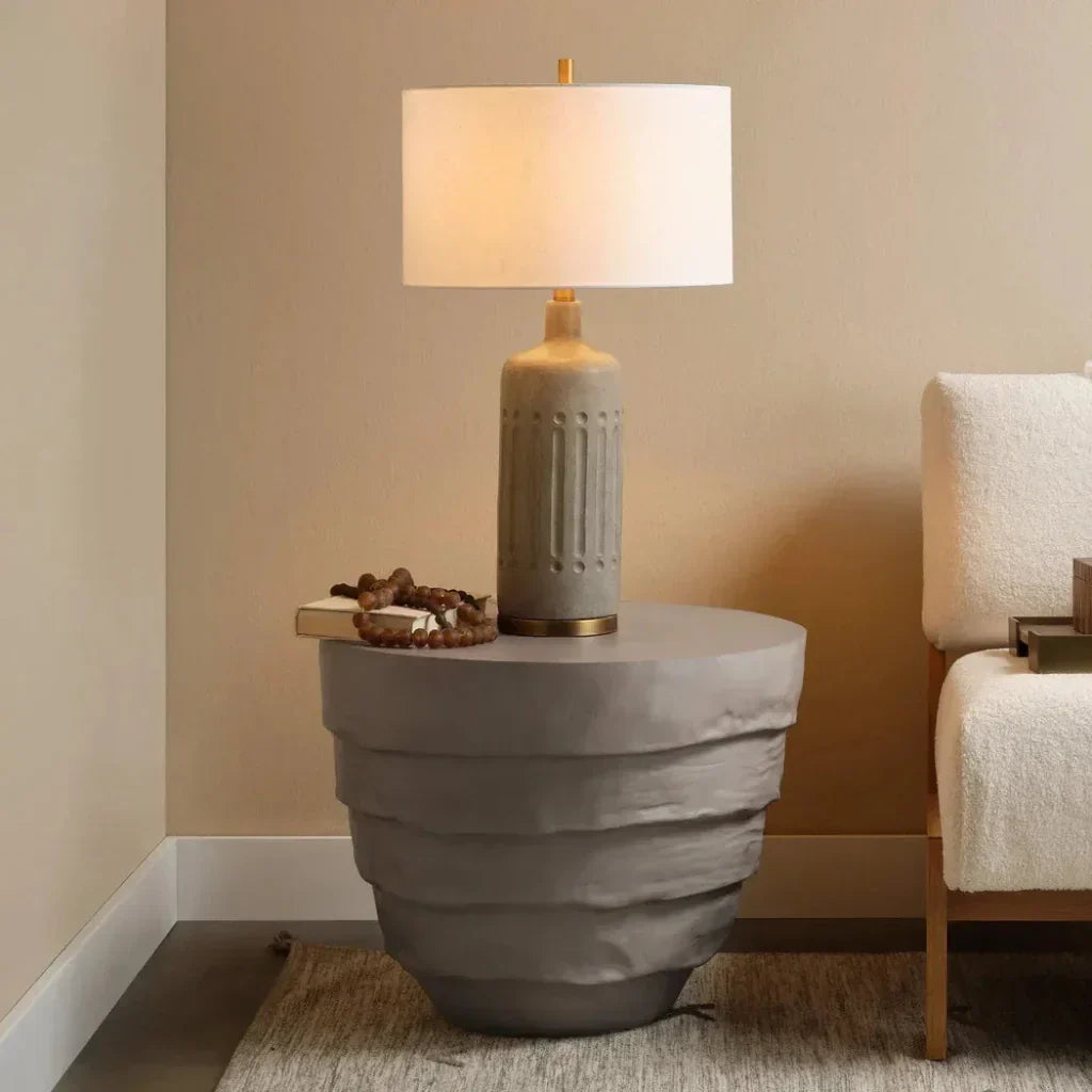 Jamie Young Concentric Fiber Glass Round Side Table