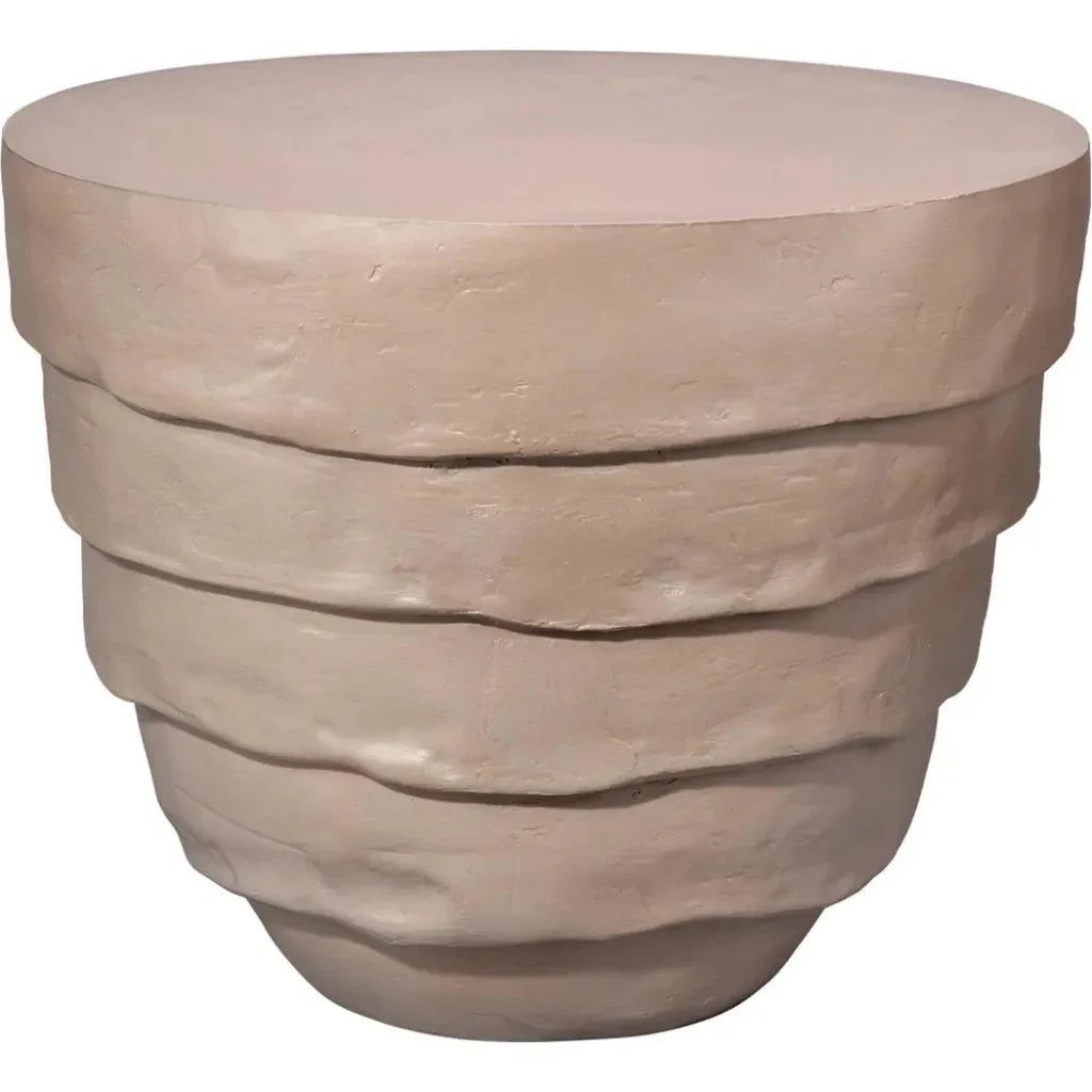 Jamie Young Concentric Fiber Glass Round Side Table