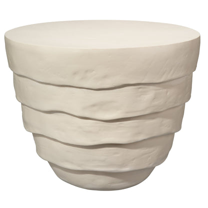 Concentric Side Table - Cream White-Side Tables-Jamie Young-Sideboards and Things