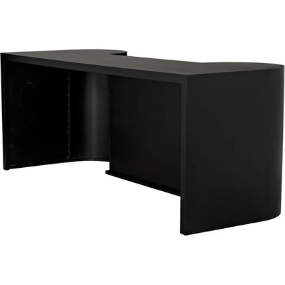 Concierge Desk, Black Steel Unique Home Office Desk