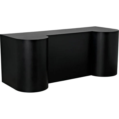 Concierge Desk, Black Steel Unique Home Office Desk