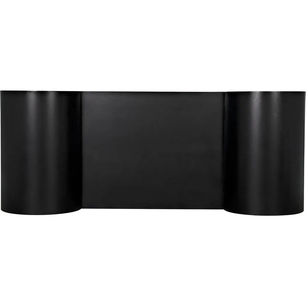 Concierge Desk, Black Steel Unique Home Office Desk