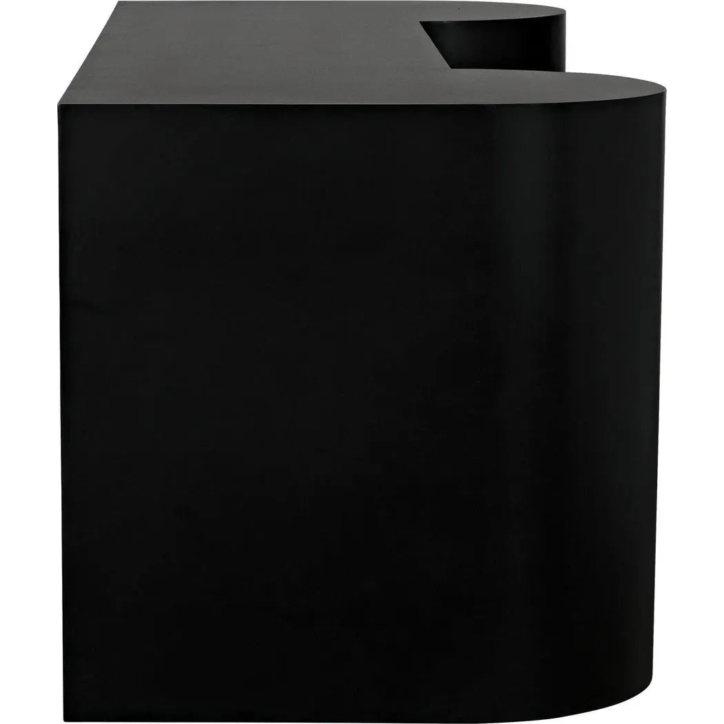 Concierge Desk, Black Steel Unique Home Office Desk