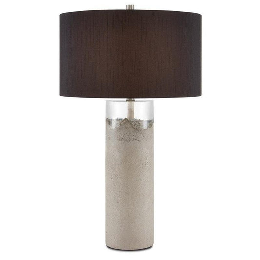 Concrete Clear Black Edfu Table Lamp Table Lamps Sideboards and Things By Currey & Co