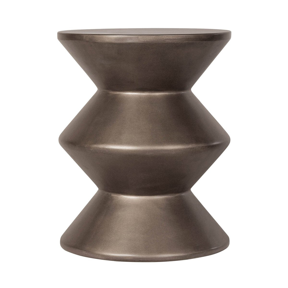 LH Home Concrete Inverted Concrete Outdoor Side Table