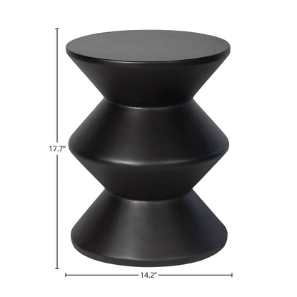 LH Home Concrete Inverted Concrete Outdoor Side Table