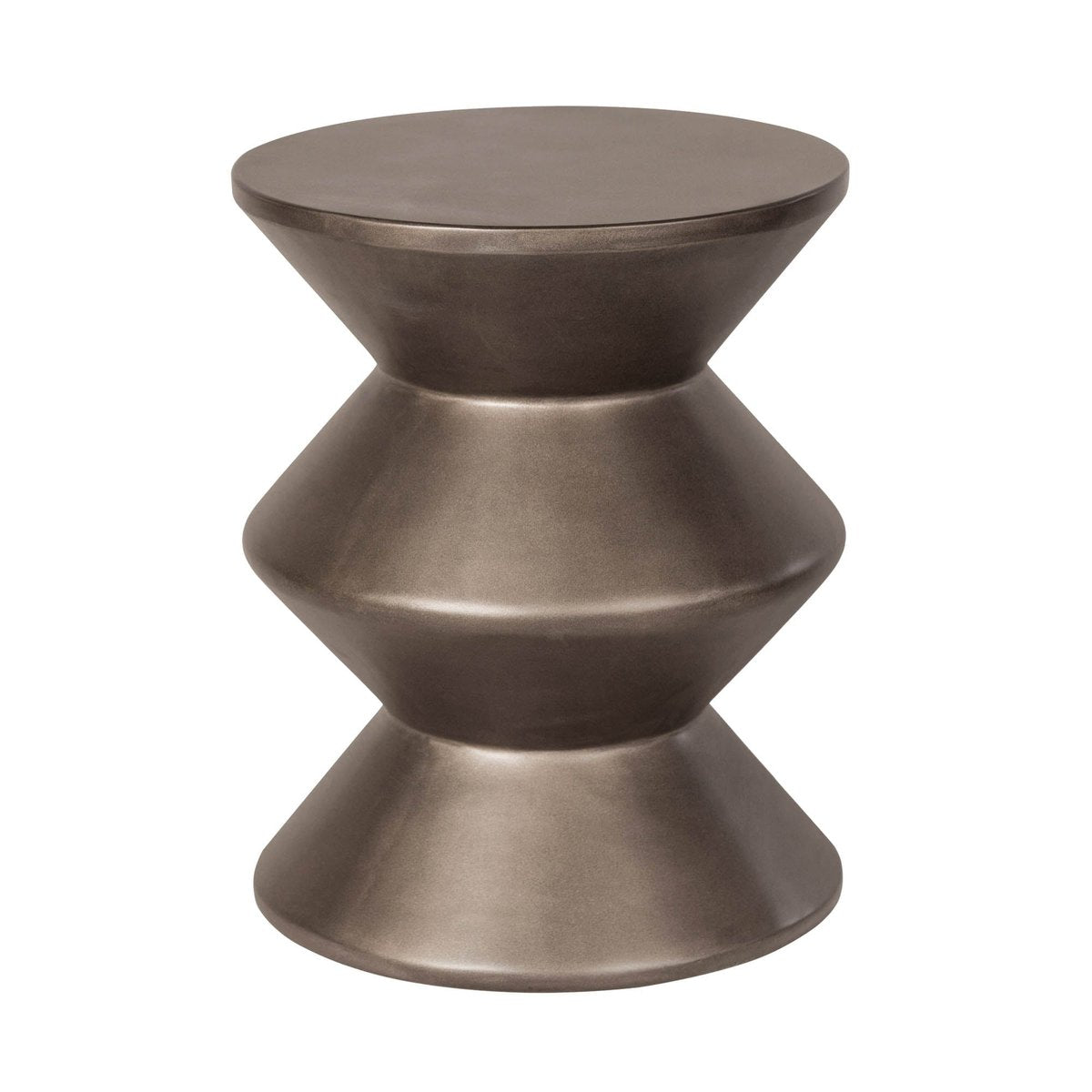 LH Home Concrete Inverted Concrete Outdoor Side Table